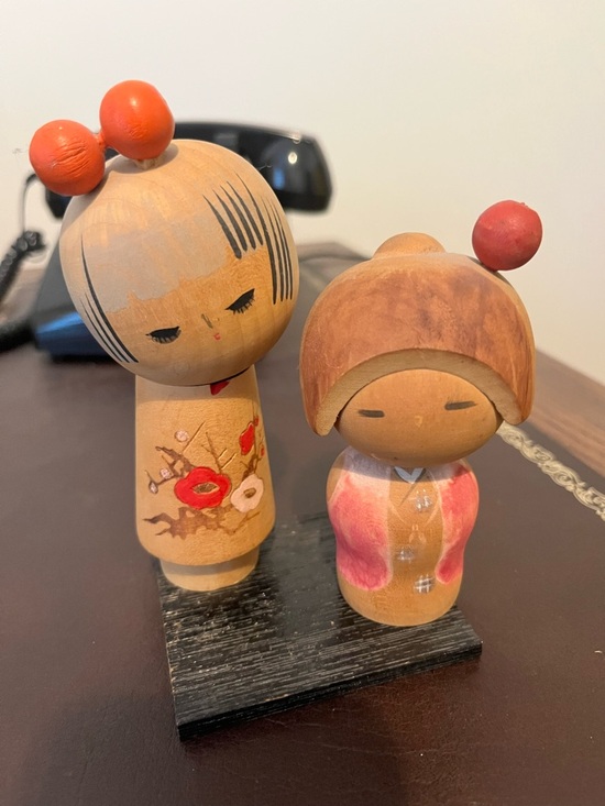 Other - VTG Hand-Painted Wooden Kokeshi Dolls